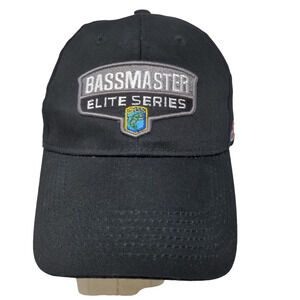 Bassmaster Elite Series Men's Slideback Hat Black Embroidered Logo CarQuest